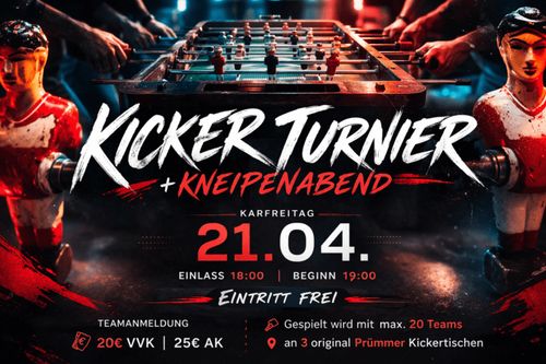 Kicker Turnier + Kneipenabend