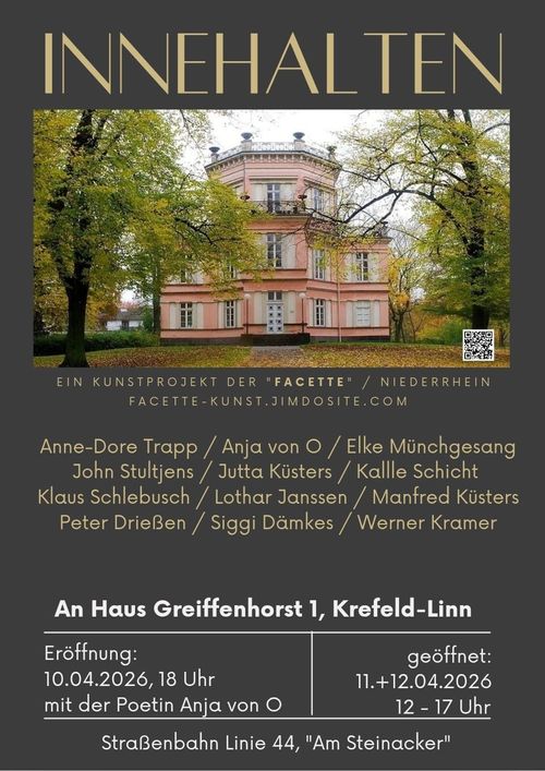 INNEHALTEN mit Kunst der Gruppe „facette“ | Eine Ausstellung im Krefelder Haus Greiffenhorst