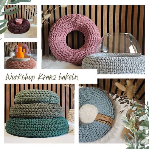 Häkelworkshop Kranz mit Henriette Brombeere