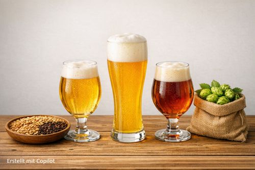 Hopfen, Malz und Hefe, die Bausteine des Bieres