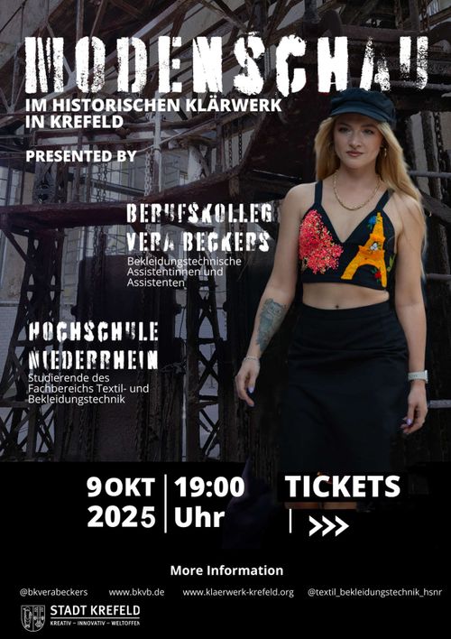 Modenschau – Seide trifft Stahl