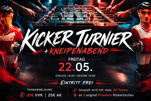 Kickerturnier + Kneipenabend