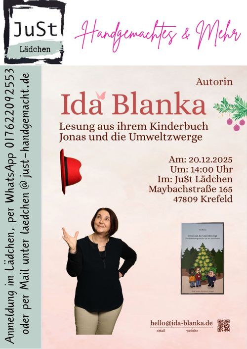 Kinderbuch Lesung mit Ida Blanke – Jonas und die Umweltzwerge