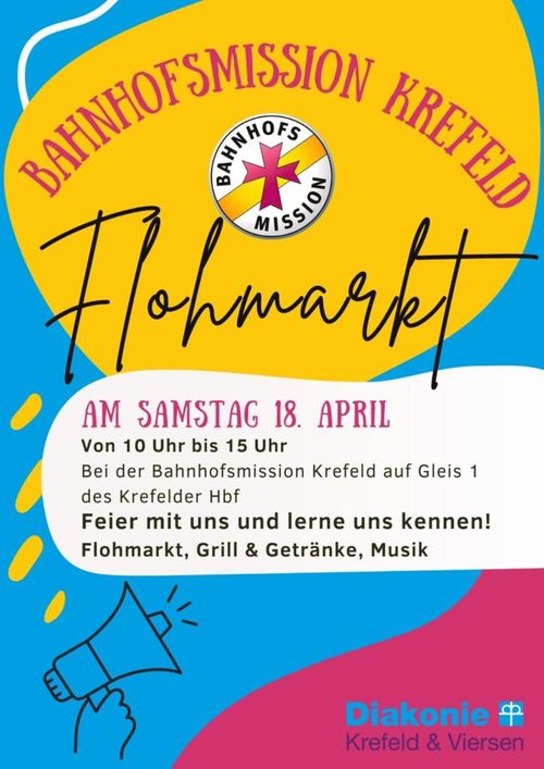 Flohmarkt in der Bahnhofsmission