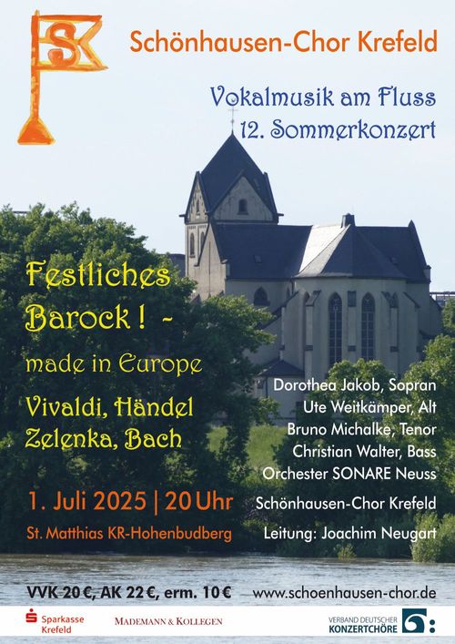 Barocke Festmusik beim 12. Sommerkonzert des Schönhausen-Chors