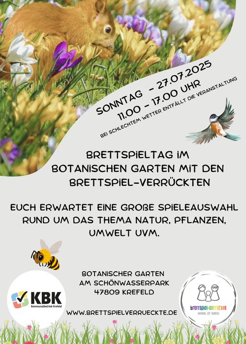 Open Air Spielen im Botanischen Garten
