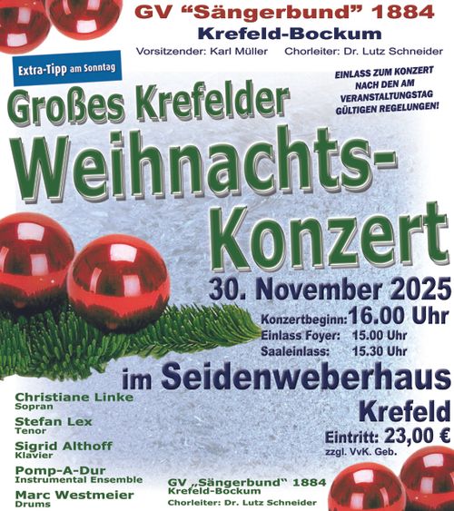 Großes Krefelder Weihnachts-Konzert