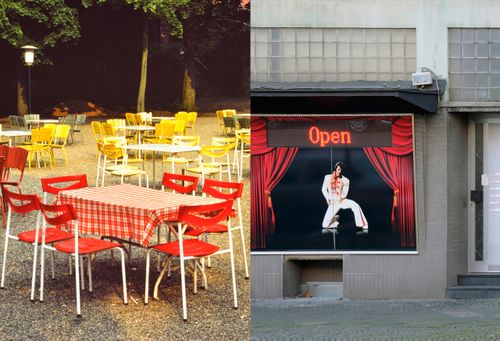 Seidenfaden und Polyester