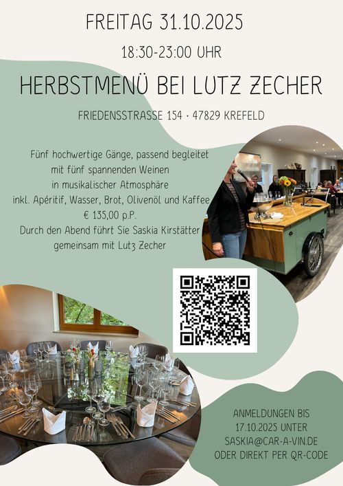 Herbstmenü bei Lutz Zecher