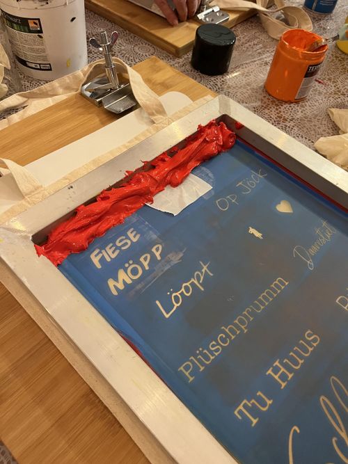 Siebdruck Workshop im JuSt-Lädchen mit JuSt-Handgemacht