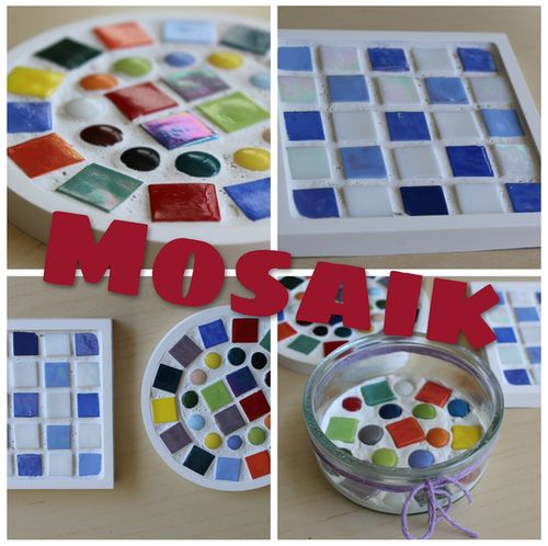 Mosaik Workshop für Kinder mit Krewiekreativ im JuSt-Lädchen