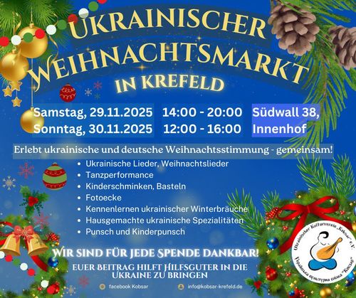 Erster Ukrainischer Weihnachtsmarkt in Krefeld