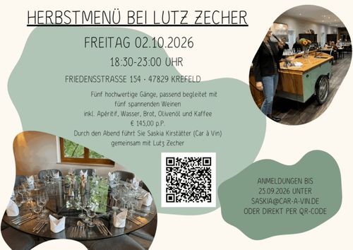 Herbstmenü bei Lutz Zecher