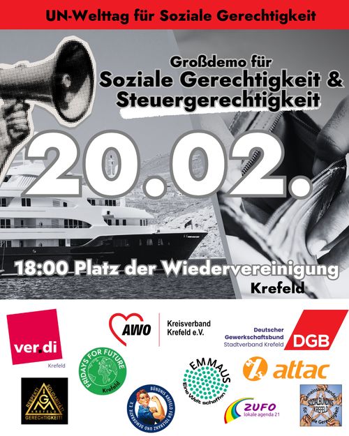 Großdemo für Soziale Gerechtigkeit und Steuergerechtigkeit