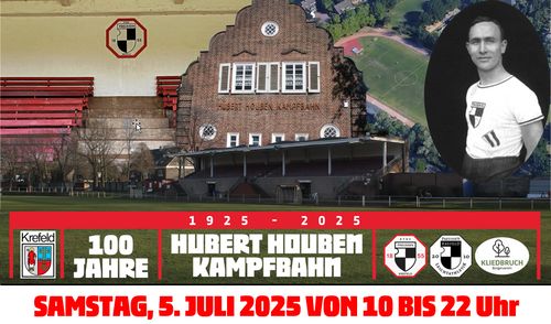 100 Jahre Hubert-Houben-Kampfbahn – Eine Krefelder Sportstätte feiert Jubiläum