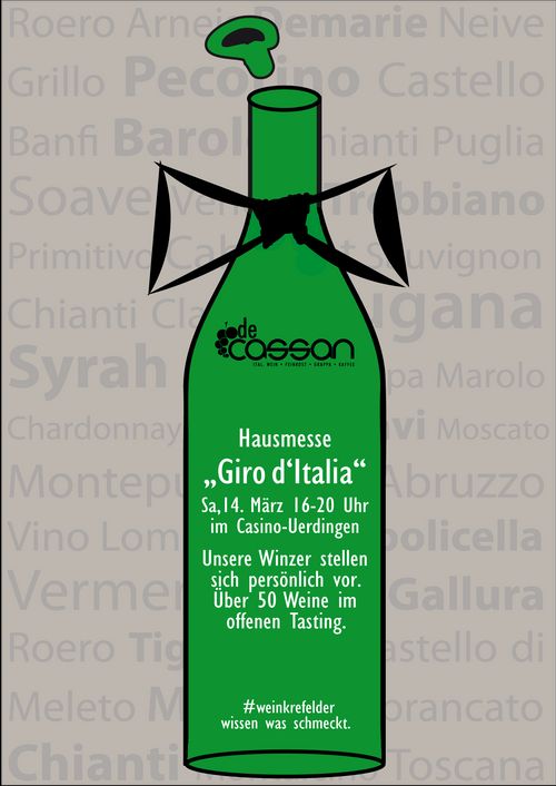 Hausmesse “Giro d’Italia” | Unsere Winzer stellen sich vor | über 50 Weine im Tasting